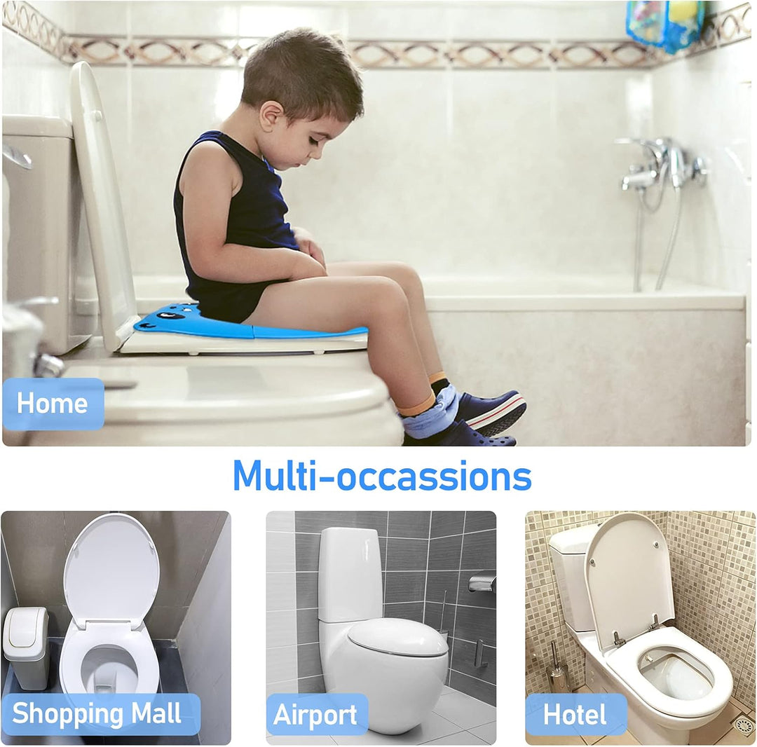 Faltbarer Kinder Toilettensitz, Klappbarer Kinder Toilettentrainer für Unterwegs, Töpfchen WC Sitz K