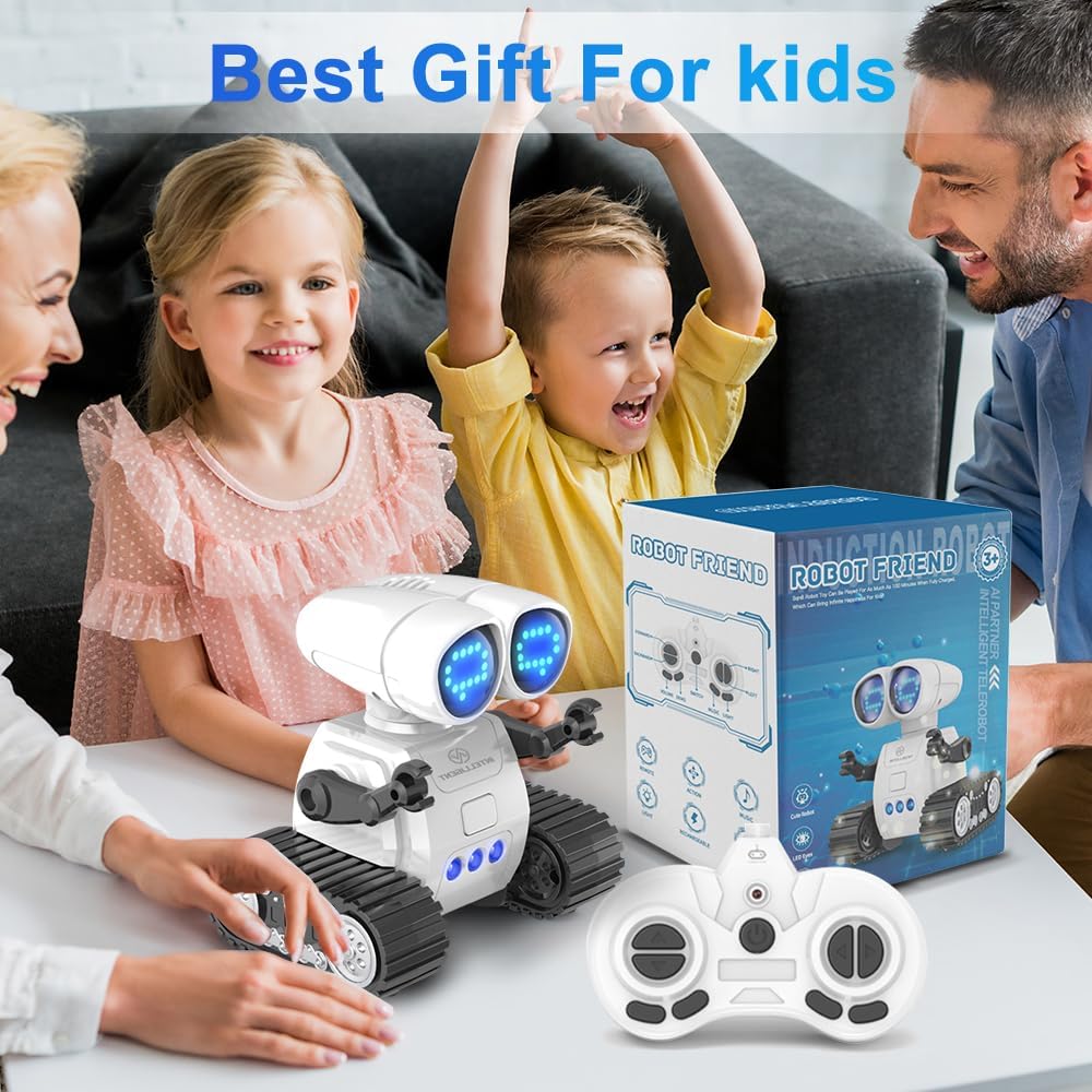 3T6B Ferngesteuerter Roboter Kinder Spielzeug,Interaktive Gegensprechanlage verfügbar, mit Auswechse