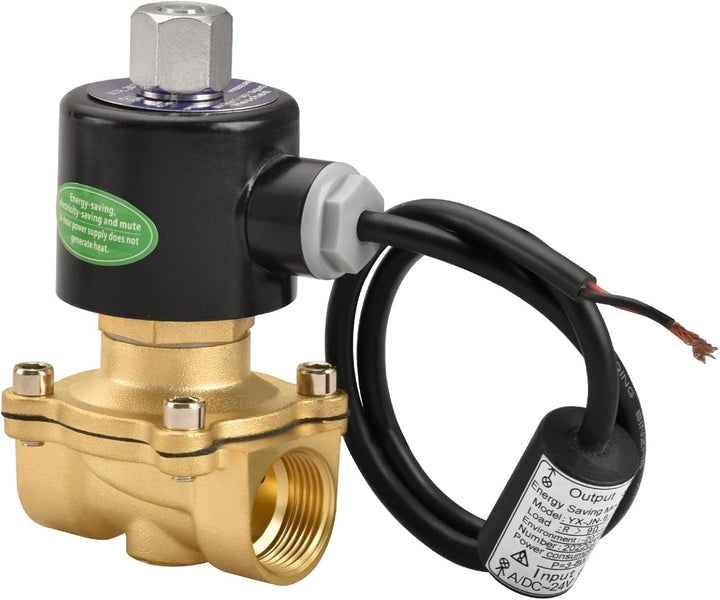 Heschen Elektrisches Magnetventil aus Messing, 2W-200-20KJ, PT 3/4'', DC24V, Direktbetätigung für Wa