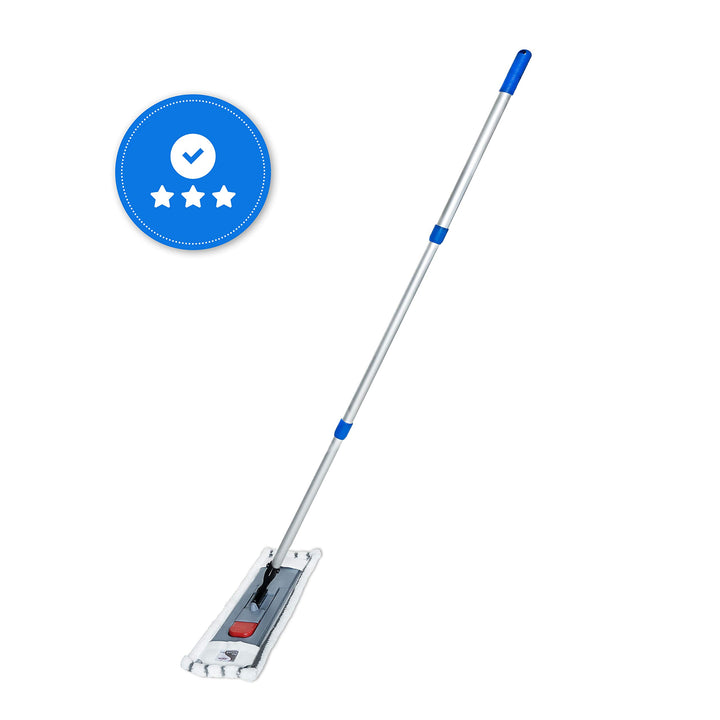 Putzen wie die Profis Bodenwischer-Set mit Teleskopstiel 170 cm Höhenverstellbar Wischmopp mit Magne