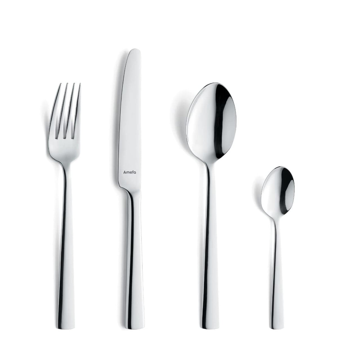 Amefa MODERNO Besteck Set 4 Personen | 16-teilig | Edelstahl 18/10 poliert &amp; rostfrei | spülmaschine