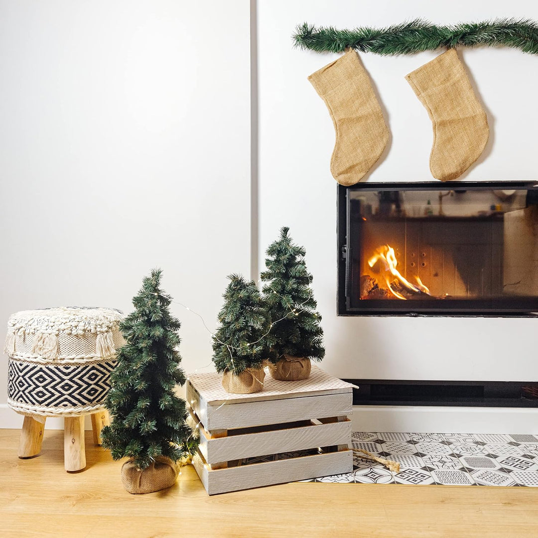 Creative Home Kleiner Weihnachtsbaum Tannenbaum Künstlich 30 cm | Künstlicher Weihnachtsbaum Deko Ju