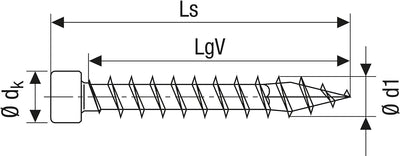 SPAX Holzbauschraube, 6,0 x 180 mm, 100 Stück, T-STAR plus, Zylinderkopf, Vollgewinde, 4CUT, WIROX A