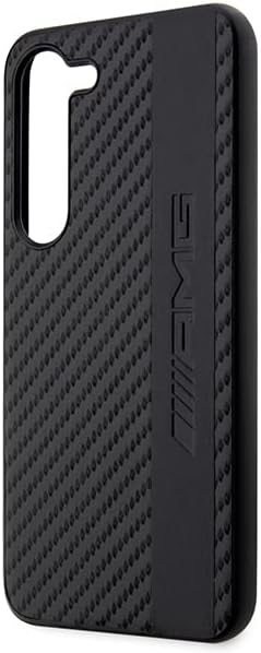 Hülle AMG AMHCS23SBLSCA S23 S911 schwarz hardcase Carbon Stripe&Embossed
