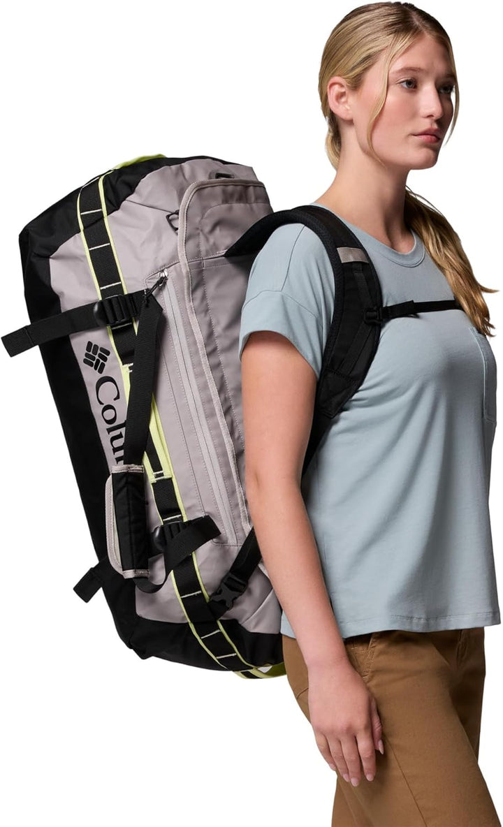 Columbia Unisex Landroamer 60L Duffle Bag Einheitsgrösse Flint Grey/Black/Citron Haze, Einheitsgröss