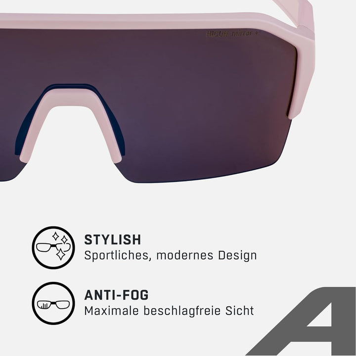 ALPINA RAM HR Q-LITE V - Verspiegelte, Kontrastverstärkende & Beschlagfreie Sport- & Fahrradbrille M