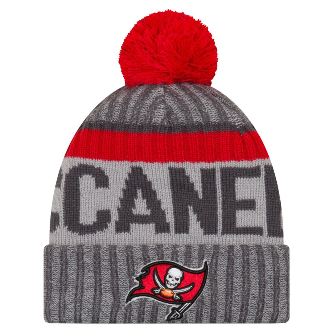 New Era NFL Sideline 2017 Bobble Mütze Tampa Bay Buccaneers