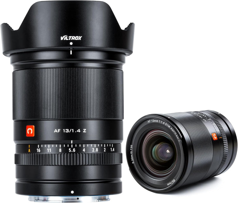 VILTROX 13mm F1.4 Z-Mount Weitwinkel Objektiv APS-C Autofocus für Nikon Z Mount Z50 Z30 Z6II Z7II Z6