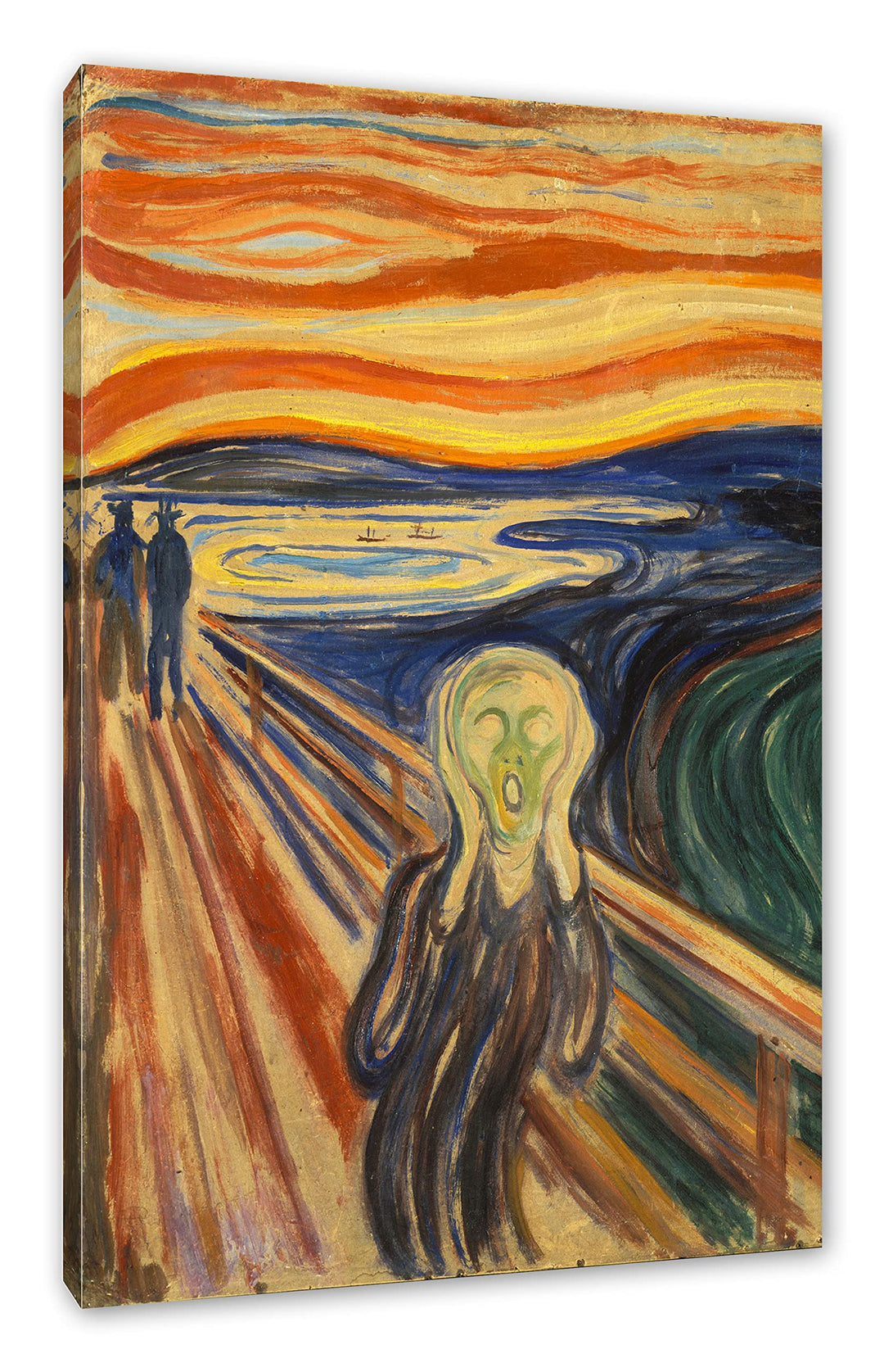 Generisch Edvard Munch - Der Schrei II als Leinwandbild / Grösse: 100x70 cm / Wandbild / Kunstdruck