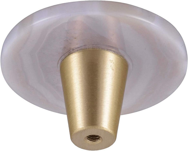 mookaitedecor Satz von 4 Achat Schubladenknopf, Dekorative Möbelknöpfe Möbelgriff für Schublade/Schr