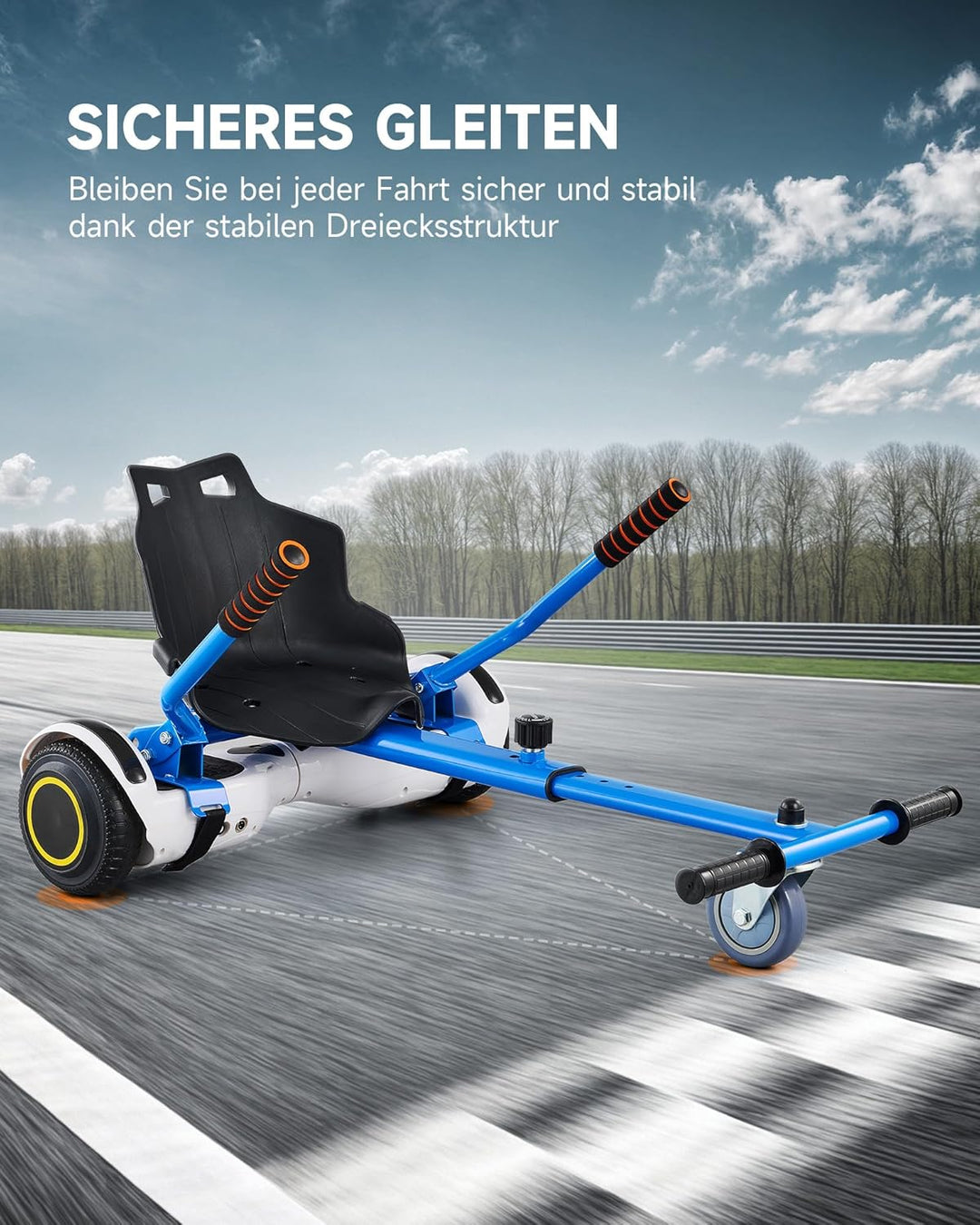 CO-Z Hoverboard Sitz Hoverkart Gokart Sitz für 6,5 Zoll 8,5 und 10 Zoll Hoverboards Sitzscooter Sitz