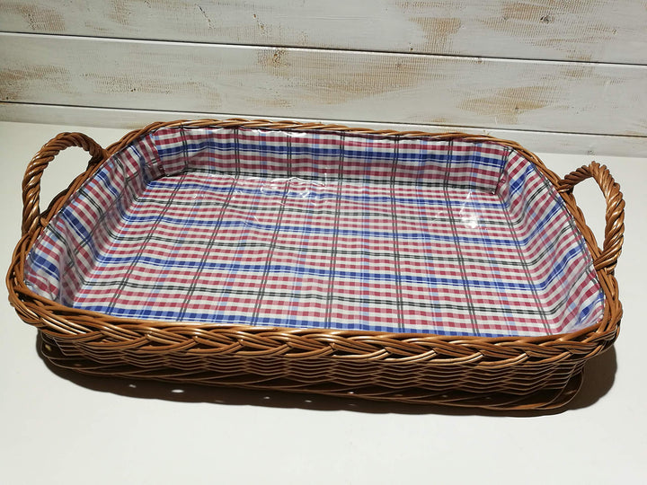 Weidentablett Frühstückstablett Serviertablett 54 cm Tablett Korb Weide