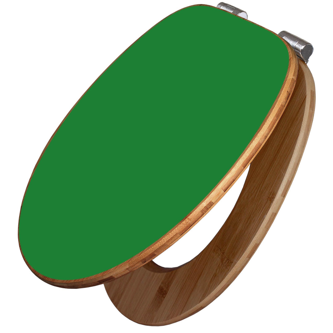 banjado Design WC Sitz Bambus Absenkautomatik 45,8x37,5cm - Toilettendeckel mit Absenkautomatik Holz