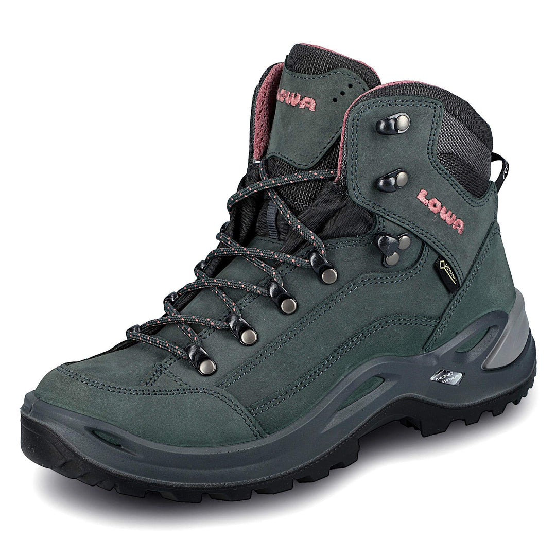 LOWA Renegade GTX MID Ws Damen Wanderstiefel Trekkingschuh Outdoor Goretex 320945 38 EU Graphit Rose