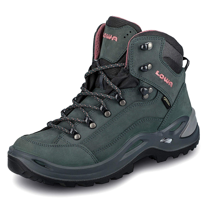 LOWA Renegade GTX MID Ws Damen Wanderstiefel Trekkingschuh Outdoor Goretex 320945 38 EU Graphit Rose