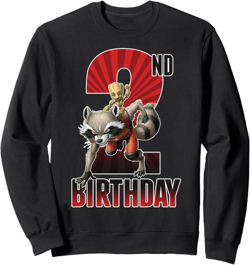 Marvel Guardians Of The Galaxy Rocket & Groot 2nd Birthday Sweatshirt