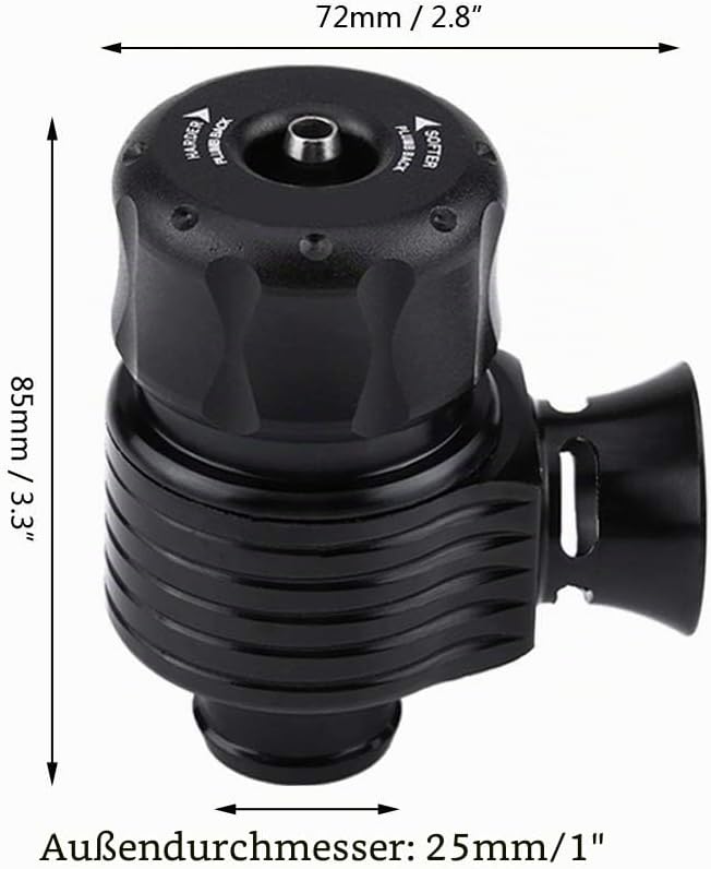 Auto Turbo Blow Off Ventil, Fydun 25mm Universal Aluminiumlegierung Auto Turbo Abblaseventil Adapter