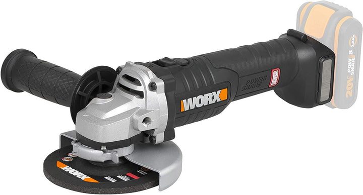 WORX WX813.9 Nitro 20V Akku-Winkelscheifer – leistungsstarke Flex mit Brushless Motor - mehr Leistun