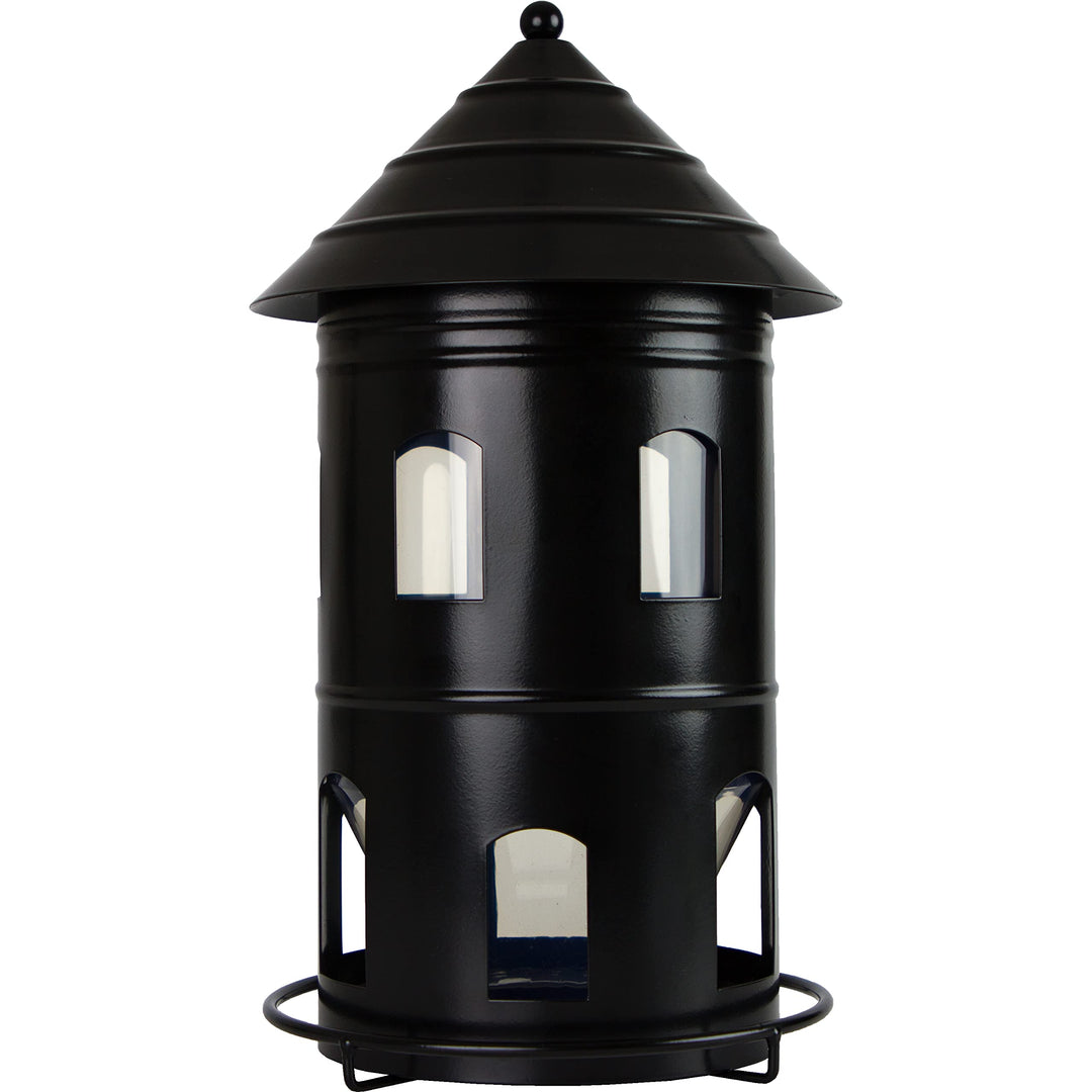 Wildlife Garden WG326 Gigant Futterstation Schwarz - Vogelfutterhaus aus Metall
