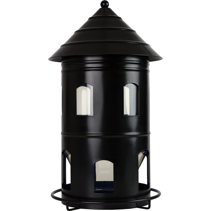 Wildlife Garden WG326 Gigant Futterstation Schwarz - Vogelfutterhaus aus Metall