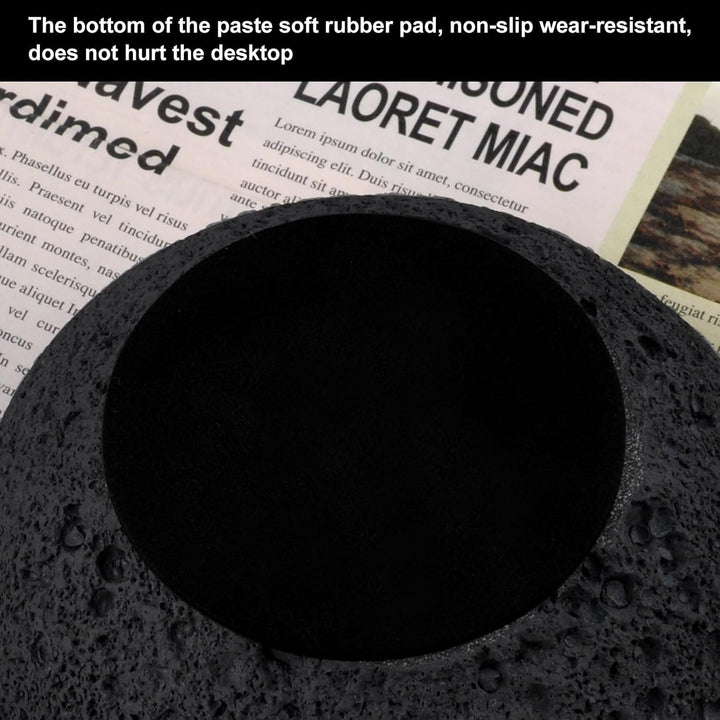 Mode-Mülleimer, Beton+Innenzylinder aus Metall Leicht zu Reinigen (Schwarz), Schwarz