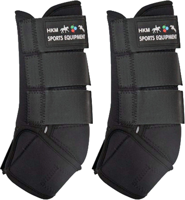 HKM Neoprengamaschen - Colour - Schwarz M, Schwarz M