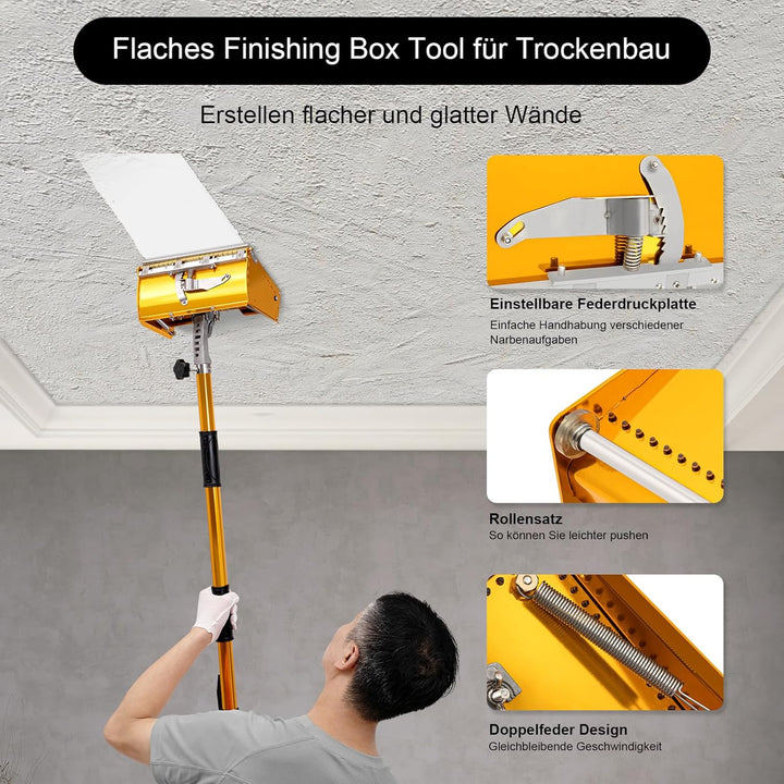 Trockenbau Kelle Drywall Flat Finishing werkzeuge 9.8" Trockenbau-Taping &Flat Finishing Set mit 40'