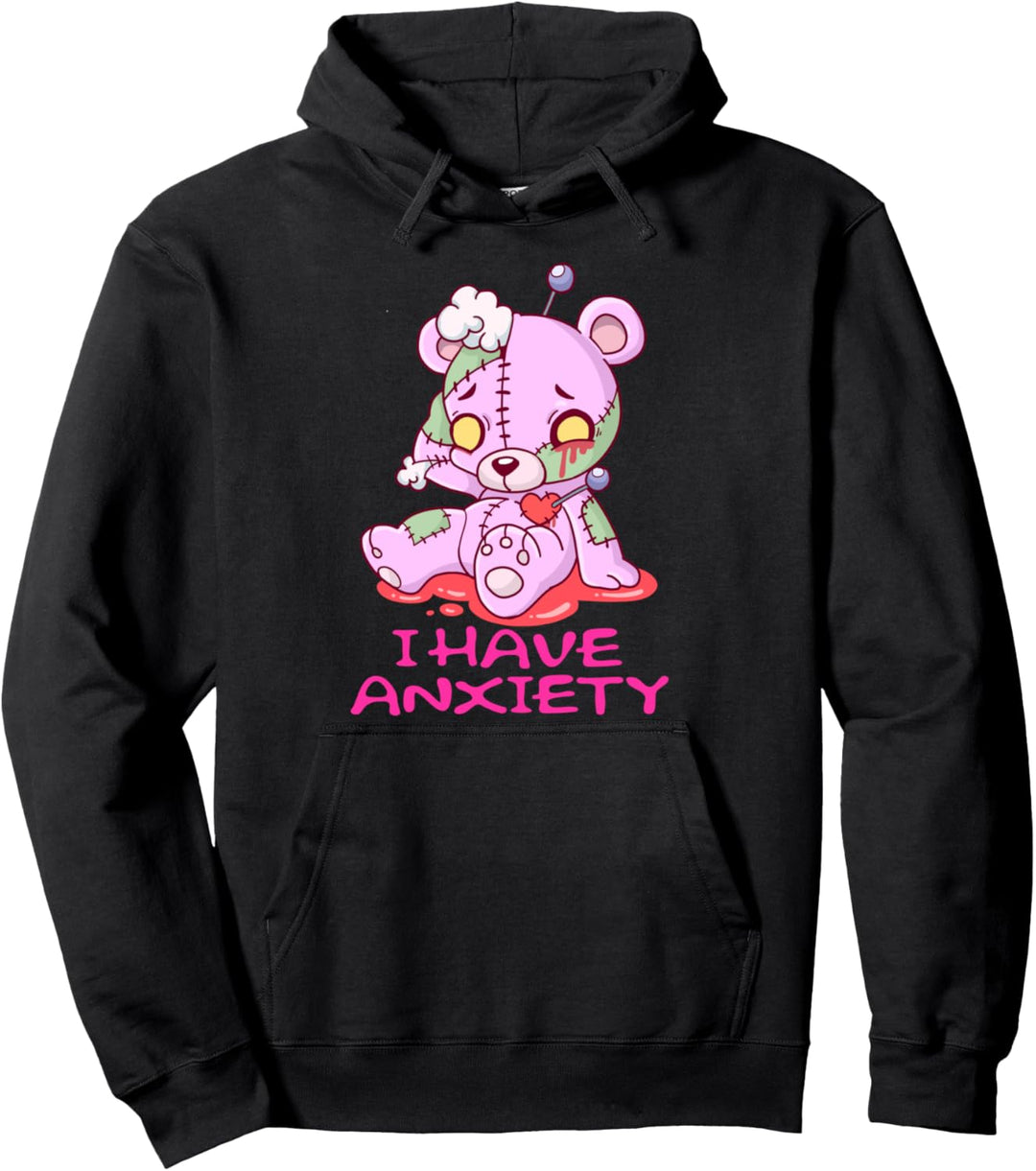 Pastell Goth Pastell Goth Anime Teddy Pullover Hoodie
