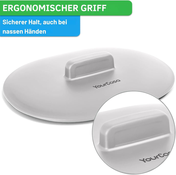YourCasa Biomülleimer Küche 3,6L - Komposteimer für alltäglichen Biomüll Behälter Spülmaschinenfest