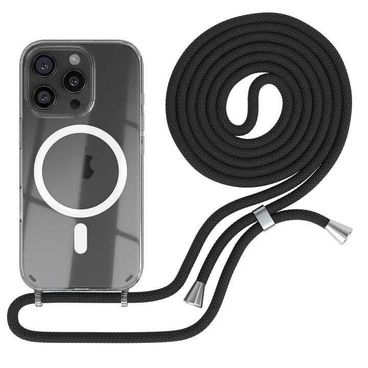 EAZY CASE - Handykette kompatibel mit iPhone 16 Pro Kette zum Umhängen Stossfest Handyhülle für Appl