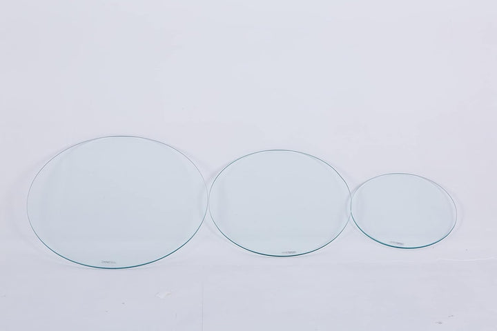 Euro Tische Glasplatte für Kaminofen und Tischplatte in Ø50cm Schutzplatte mit 6mm ESG Sicherheitsgl
