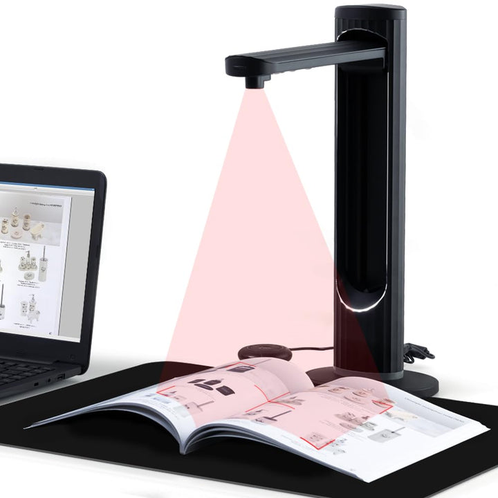 K2 Dokumentenscanner 23 MP: Automatisches Flachrechnen bis zum A3-Format Buchscanner OCR in Echtzeit