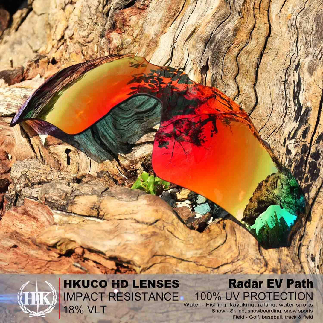 HKUCO Plus Mens Replacement Lenses For Oakley Radar EV Path - 2 pair