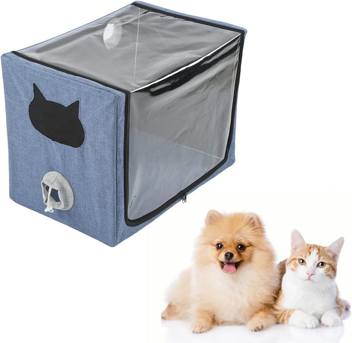 Sorandy Haustier-Vernebler, Nest, Katze, Hund, Zerstäubungsbox, Sauerstoffkammer, Zusammenklappbar,