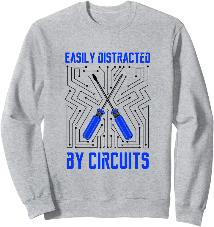 Ironischer Spruch Elektroarbeiter Elektriker Handwerker Sweatshirt