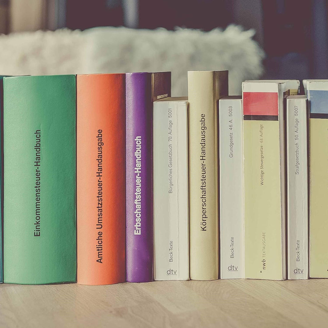 Griffregister | Gesamtpaket Steuern | selbstklebend | von Steinfacher | mind. 1.800 bedruckte Aufkle