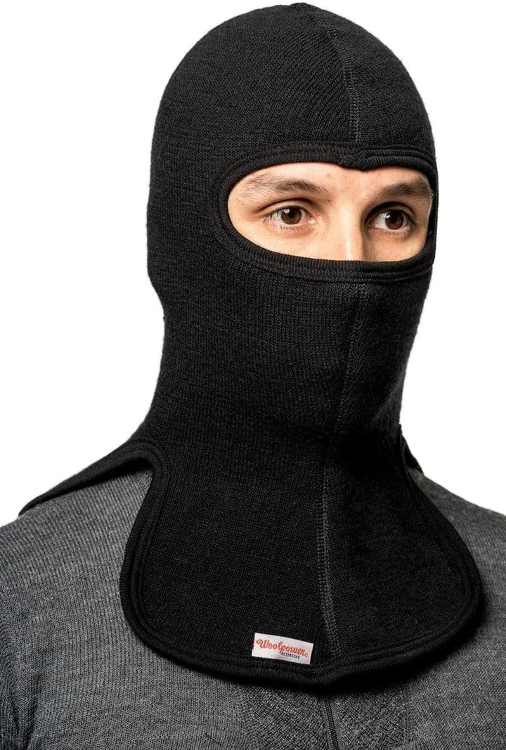 Woolpower 400 Balaclava - Warme Sturmhaube L Schwarz, L Schwarz