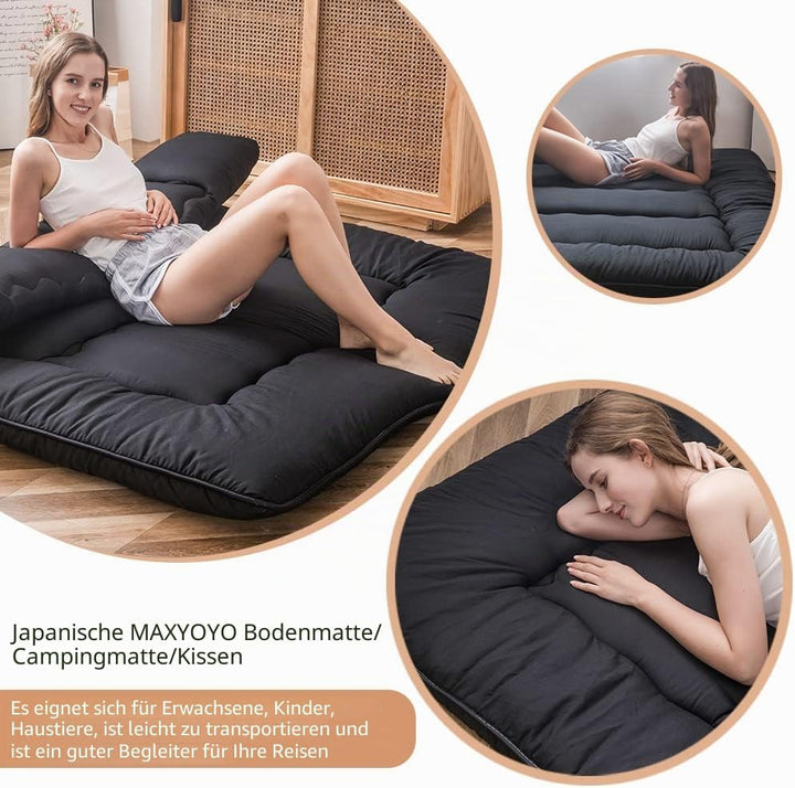 MAXYOYO Klappmatratze Futon Matratze Bodenmatratze Gepolsterte Japanische Tatami Gesteppte Bett, Dic
