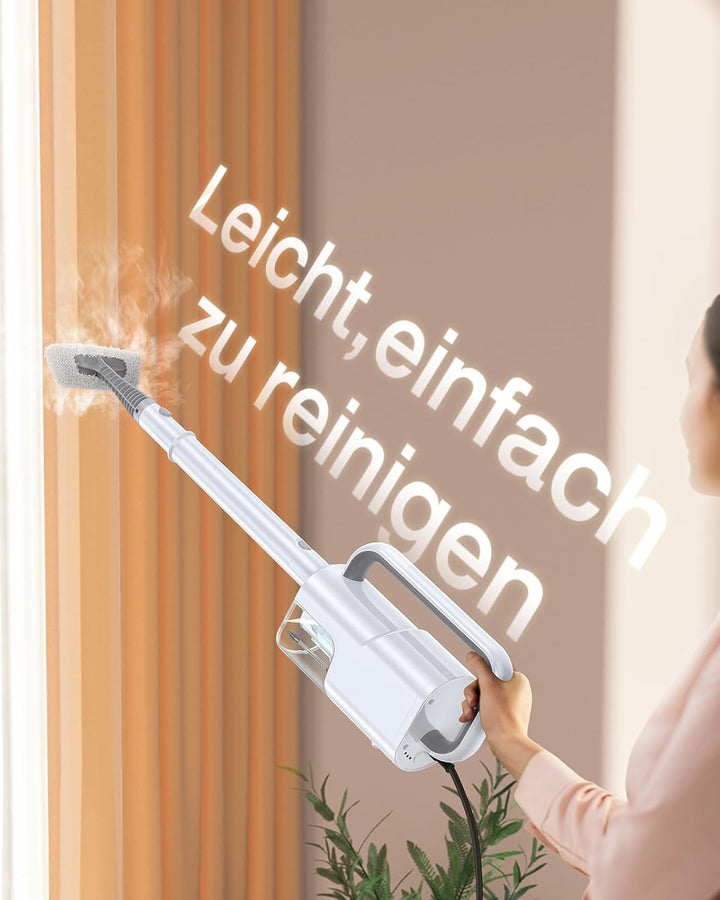 LABIGO 10-in-1 Dampfreiniger mit abnehmbarem Handgerät, 350ml Tank, 10s Aufheizzeit, 248°F (120°C) D