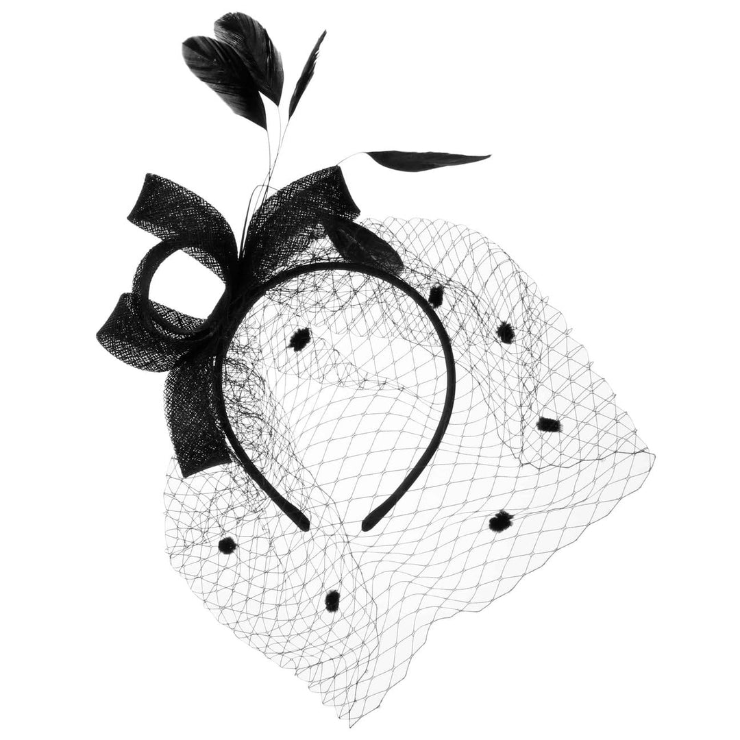 McBURN Dalenia Sinamay Fascinator Haarschmuck Kopfschmuck Damen - Made in Italy Frühling-Sommer - On