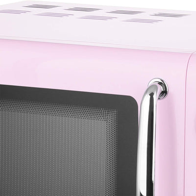 Rosa/Pink 700 Watt Mikrowelle 20 Liter Garraum Drehteller Retro Design Emerio MW-112141.1 Mikrowelle