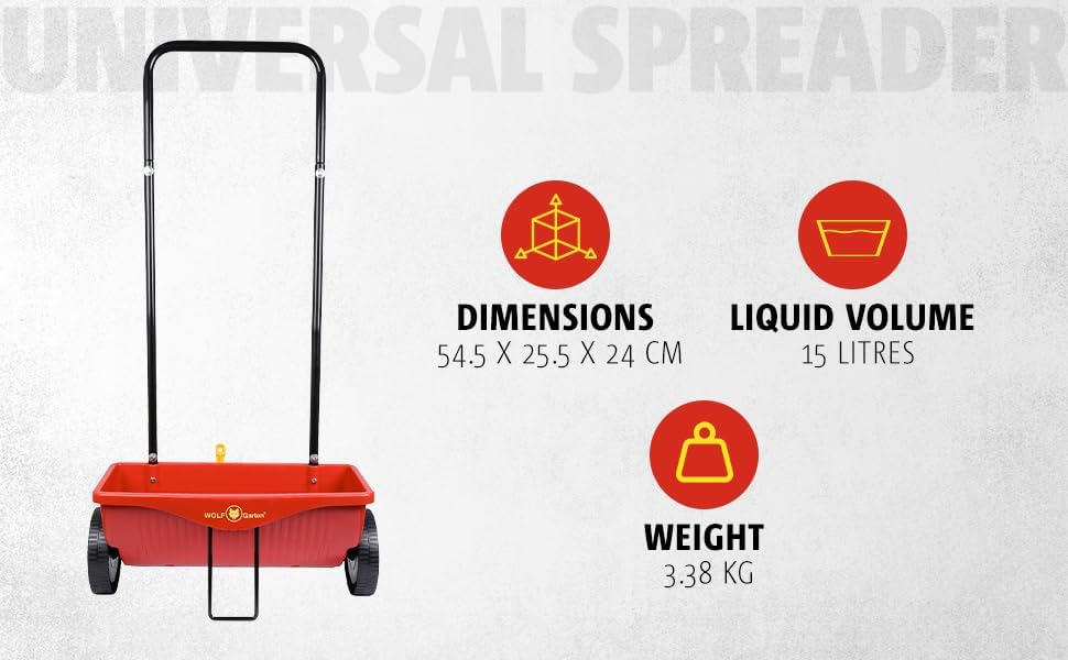 WOLF Garten - Universal-Streuwagen WE 330; 5429000, 41 cm 41 cm Single
