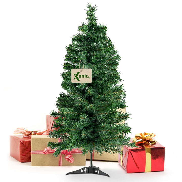 Xonic® Künstlicher Weihnachtsbaum - Kunst Weihnachtsbaum mit Metallständer - Tannenbaum Künstlich Ch