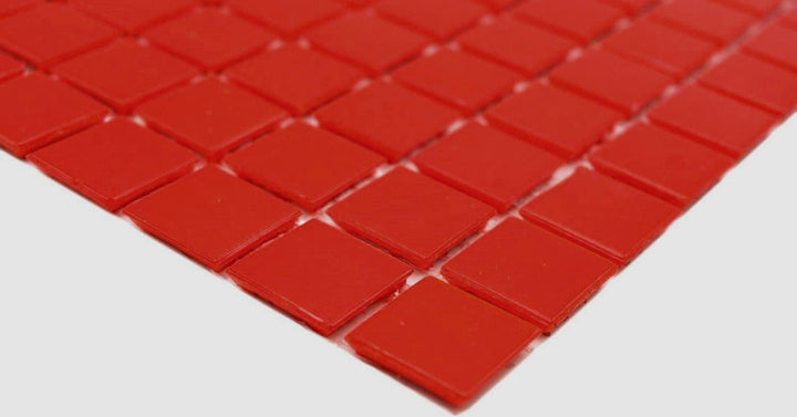 Mosaikfliese Glasmosaik rot Küchenrückwand Duschwand | 10 Mosaikmatten