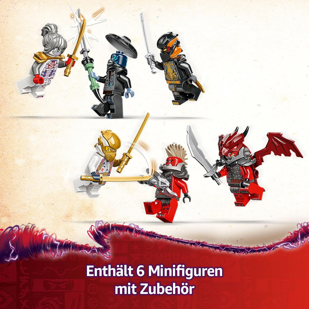 LEGO NINJAGO 4in1 Zanes Ultra-Kombi-Mech - Spielzeug mit Auto Modell - Umbaubar in einen Jet oder Dr
