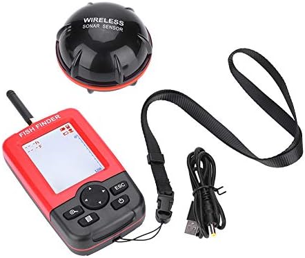 100 Mt ABS Fish Finder Wireless Sonar Sensor Echolot für Nachtfischen Wasserreservoir