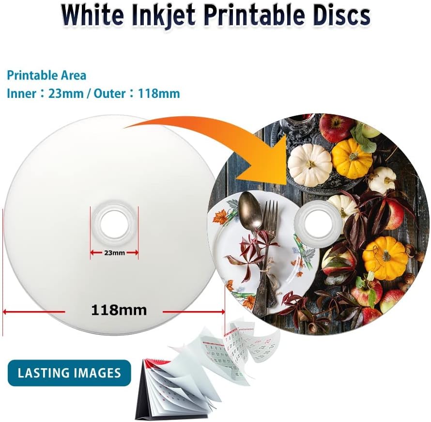 PLEXDISC 645-213 50GB 6x Blu-ray Double Layer White Inkjet Recordable Disc BD-R DL 25-Disc Spindle