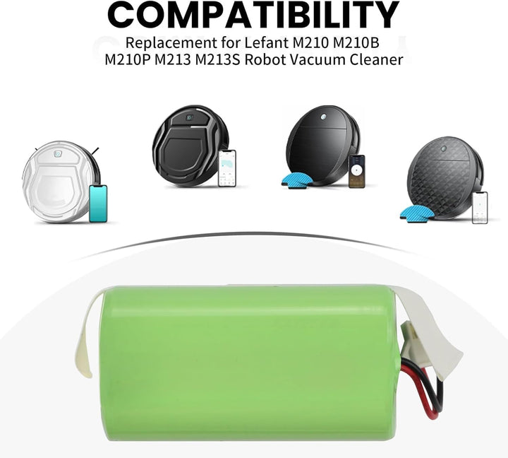 Batterie 2600mAh für Lefant M210 M210P M213 | 14.4V Lithium-Ionen Vacuum Batterie passend für Lefant