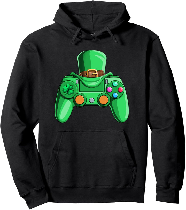 Videospielspieler Jungen St. Patricks Day St. Patty's Day Pullover Hoodie