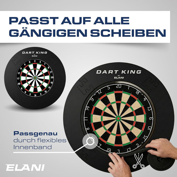 ELANI – klimaneutraler Dartring für optimalen Schutz von Wand, Boden, Dartpfeil und Flight – passgen